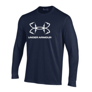 Under Armour Performance Cotton Long Sleeve Tee w/UA Fish Hooks Logo