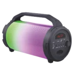 AMPD - LED Light Show Bazooka Bluetooth Speaker - Black