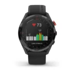 Garmin Approach® S62 Black Ceramic Bezel with Black Silicone Band - Image 4