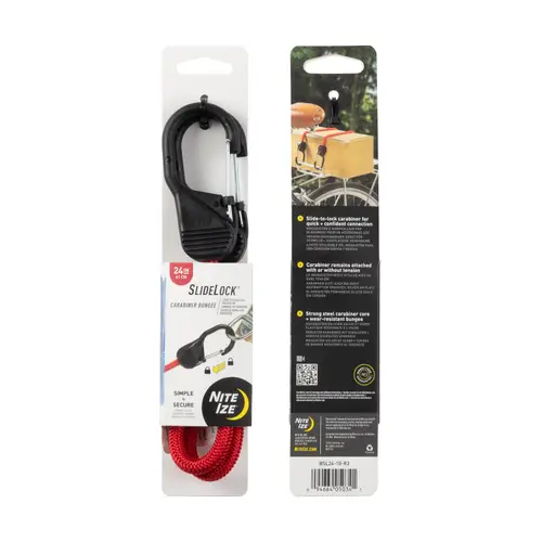 Nite Ize SlideLock Carabiner Bungees - 24" or 36"